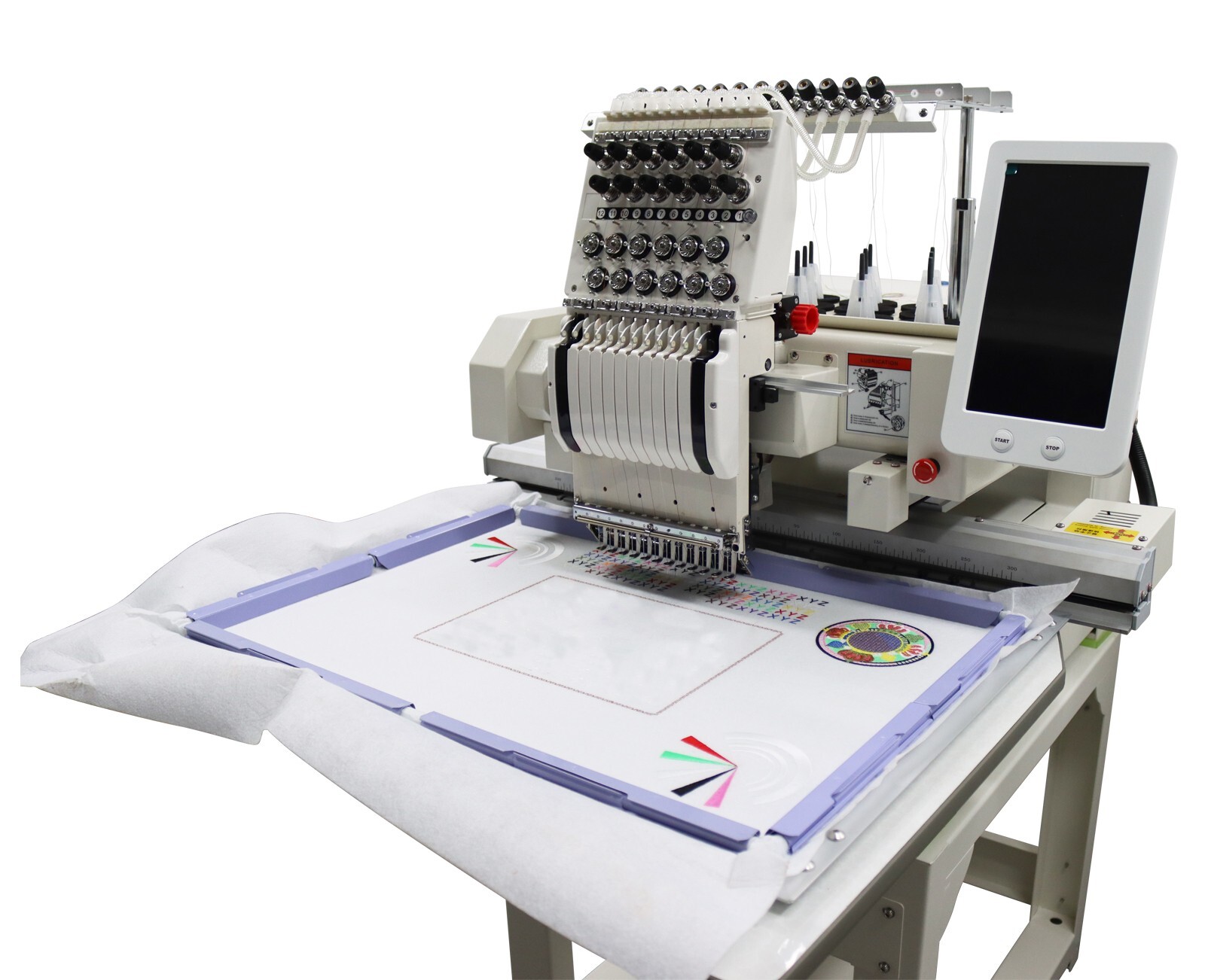 Heavy Duty Single Head 12Needle Commercial Home Automatic Embroidery Machine