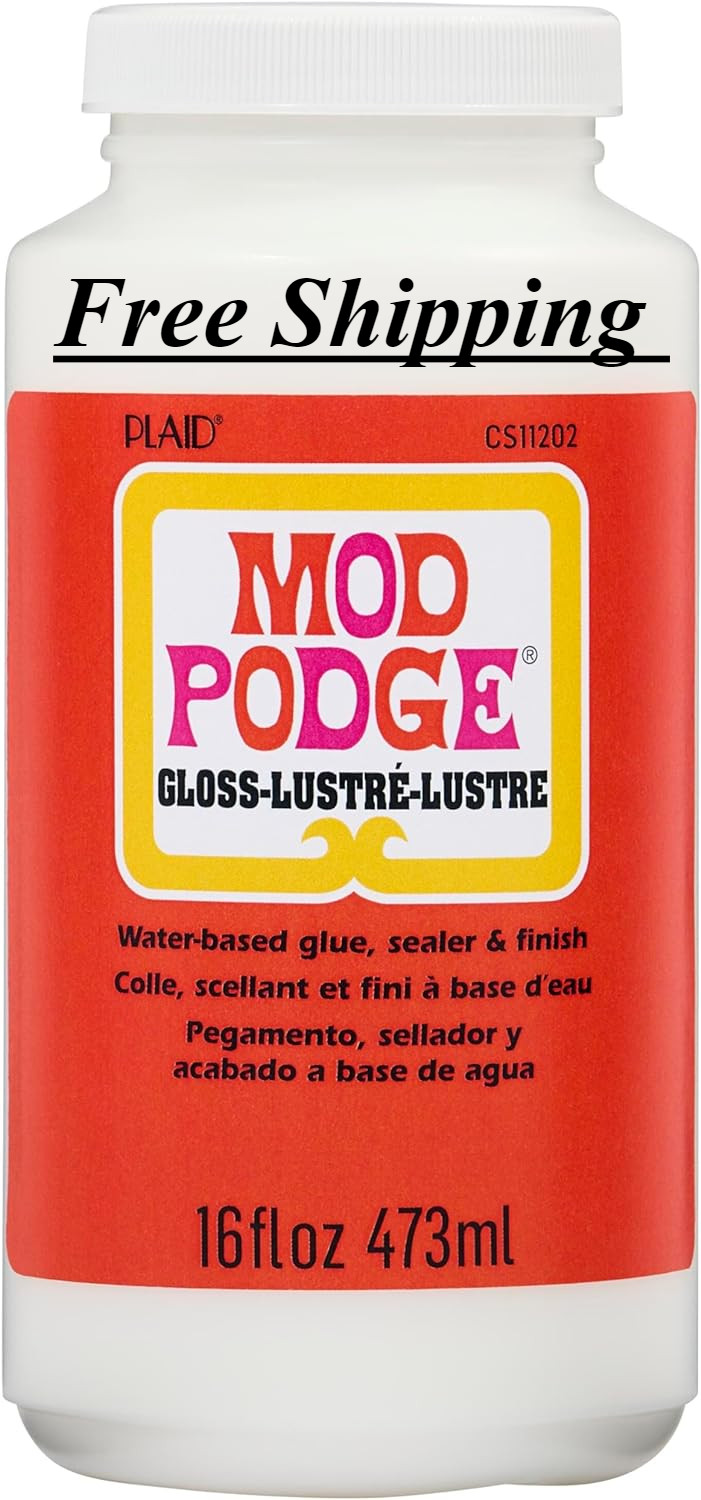 Mod Podge Gloss Waterbase Sealer Glue 16-Ounce CS11202 Finish 16 oz