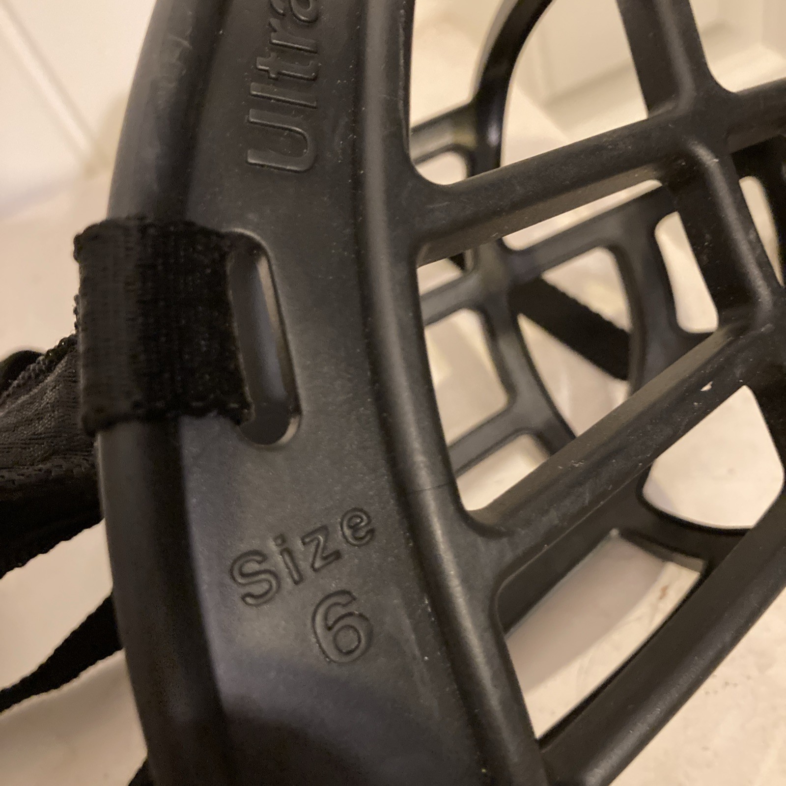 Baskerville Ultra Muzzle Size 6 Black Rubber Custom Heat Shaping Breathable