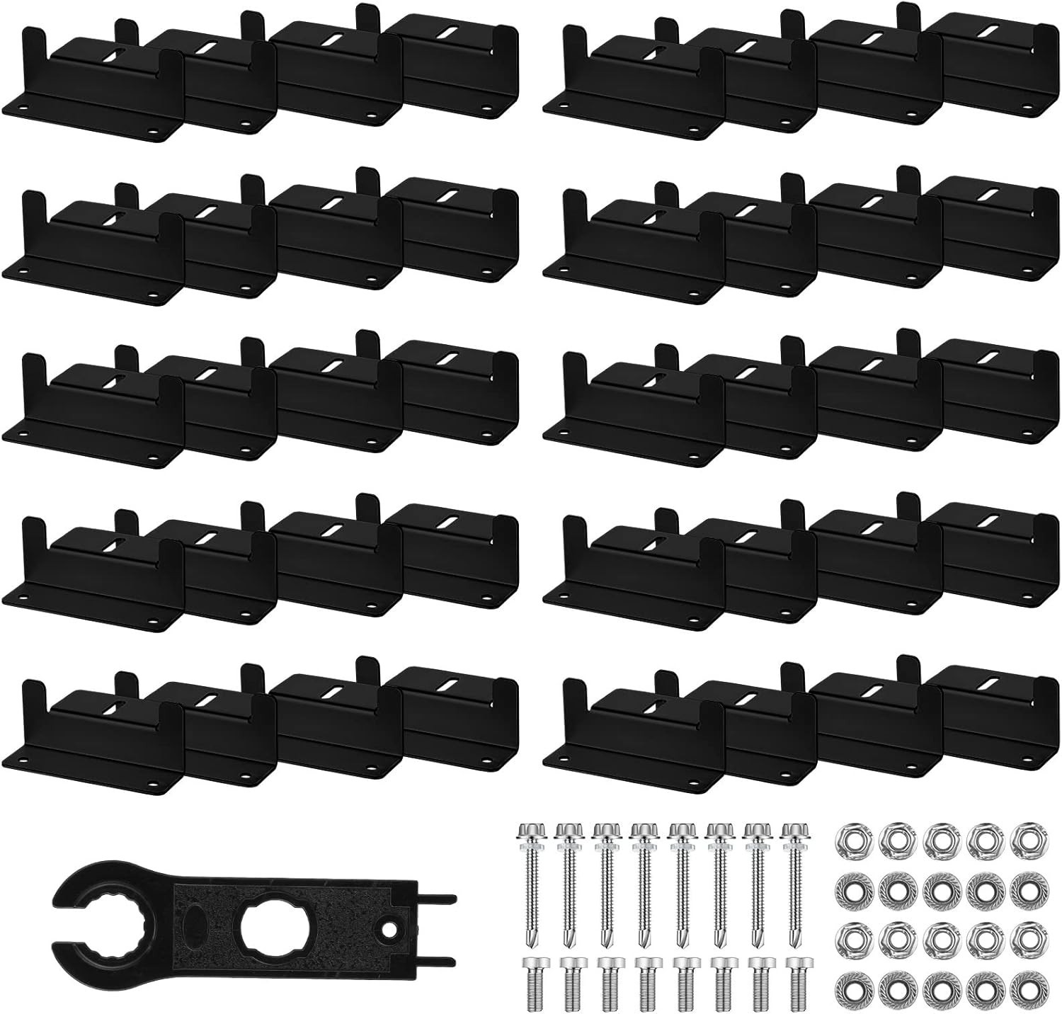 40mm Aluminum Solar Panel Mounting Brackets Z Bracket 40 Sets Tatuo Solar