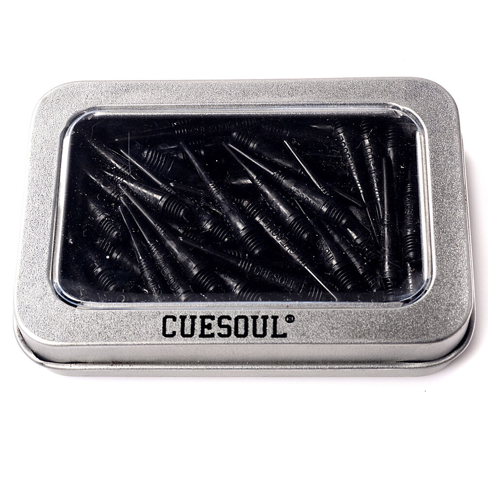 CUESOUL 100 PCS/Set Black Soft Tip Points For Soft Tip Darts-32mm