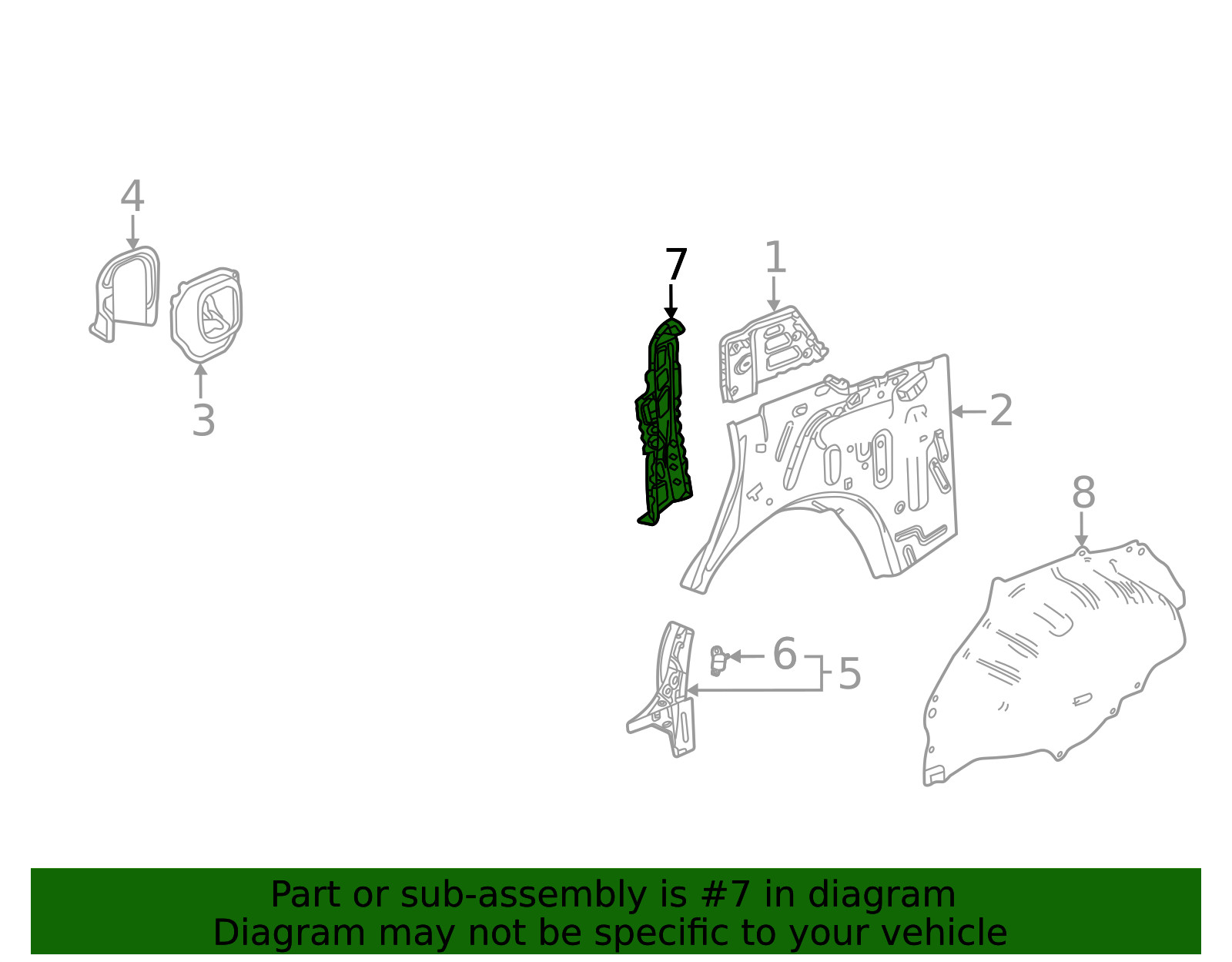 Genuine GM Inner Reinforced 84939423