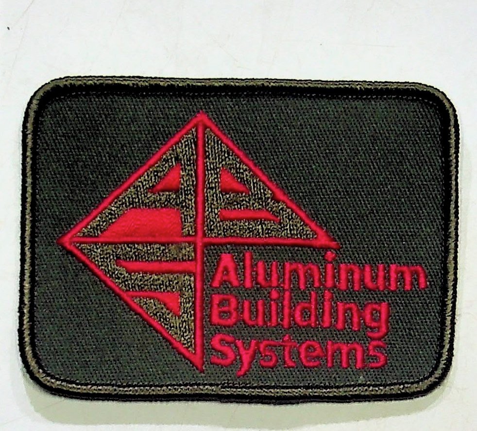 Aluminum Building Systems Logo Embroidered Patch Collectible Badge