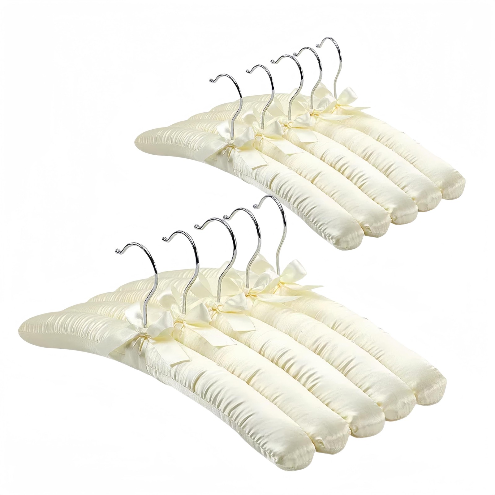 Padded Hangers for Women Clothing,Padded Clothes Hangers for Sweaters,Satin H...
