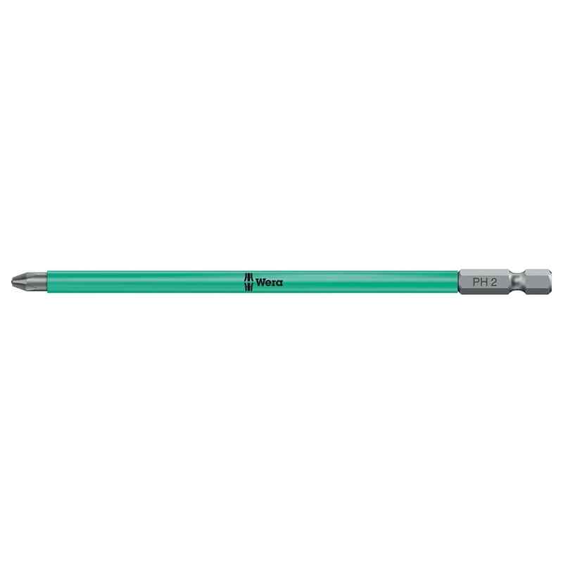 Wera 05203914001 853/4 ACR SL Bits with Sleeve, Magnetized, PH 2 x 200 mm