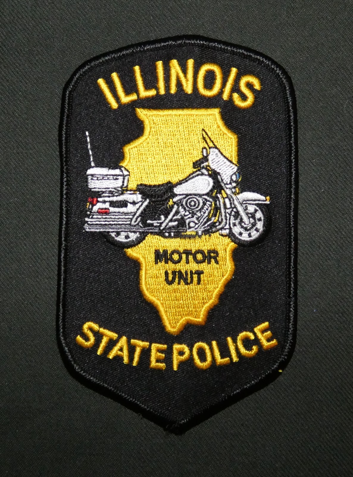 Vintage Illinois State Police Motor Unit Shoulder Patch