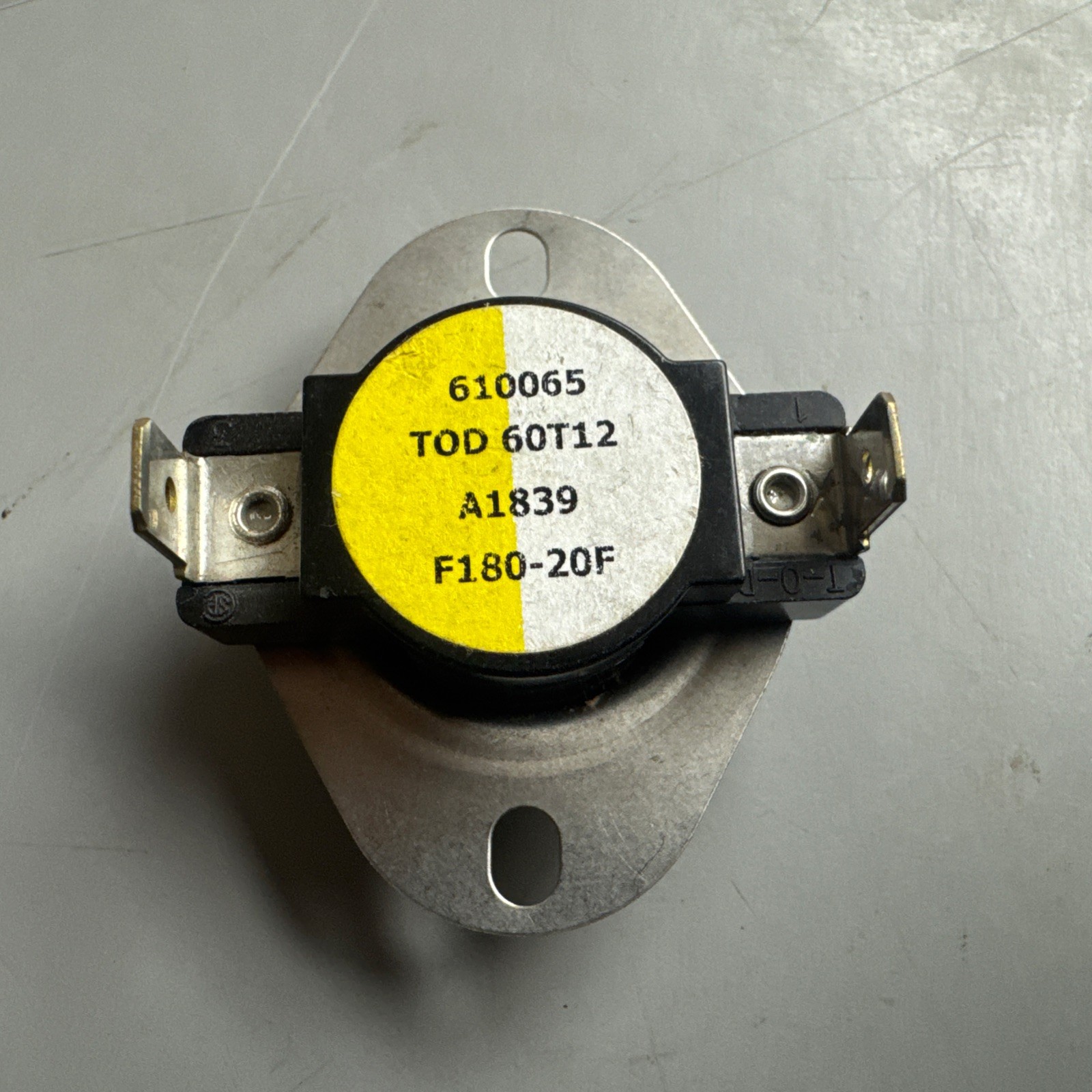 Doyon 610065 TOD 60T12 Hi Limit Switch/Thermostat Thermodisc 180-20F