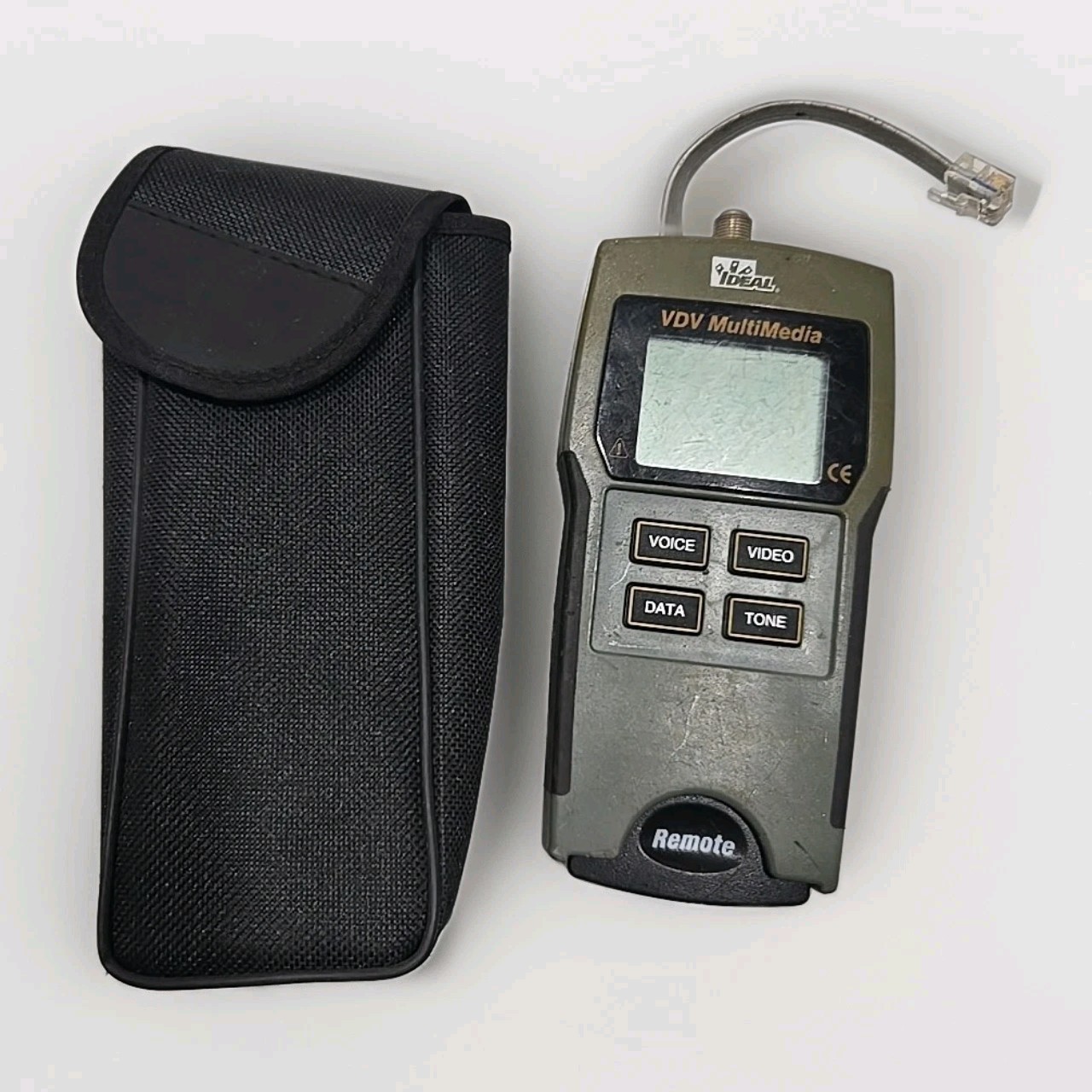Ideal 33-856 VDV Multimedia Cable Tester Voice Data Video RJ45 RJ11 Coax Works