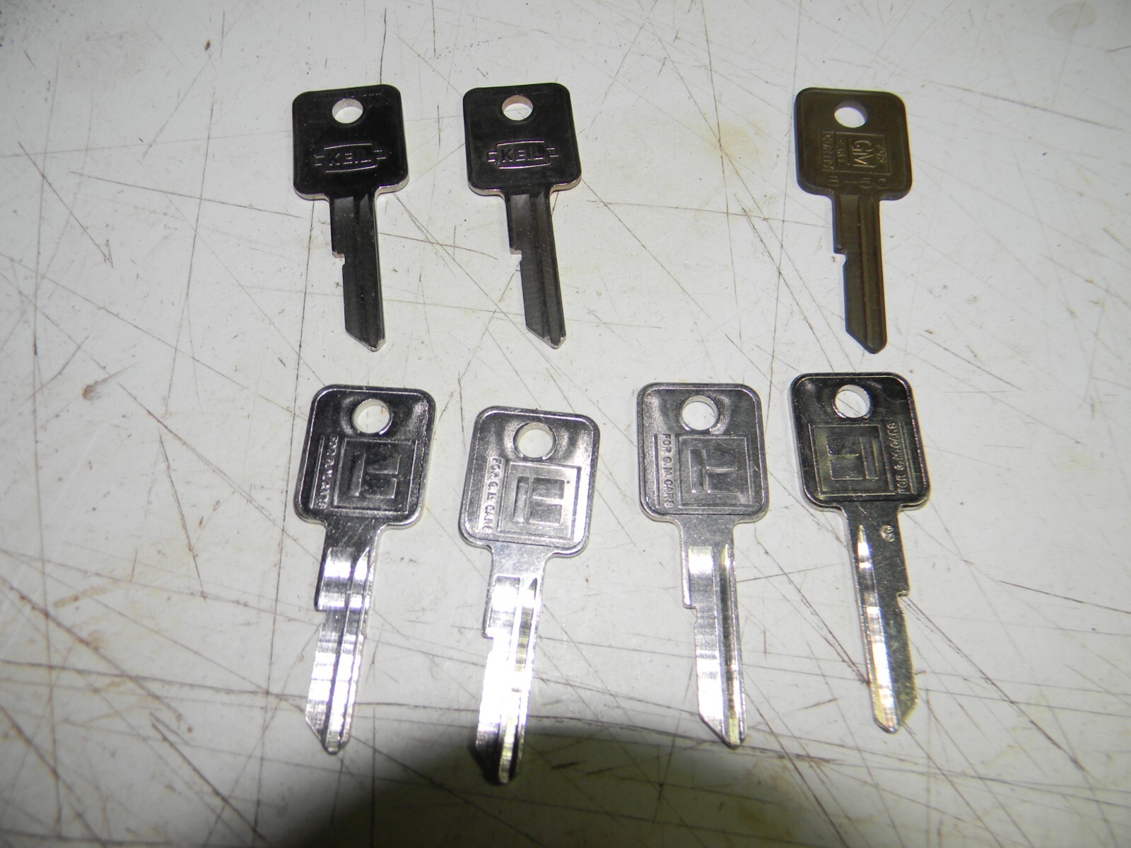 Lot of 7   B50C Key Blanks C Keyway General Motors GM Mixed brands
