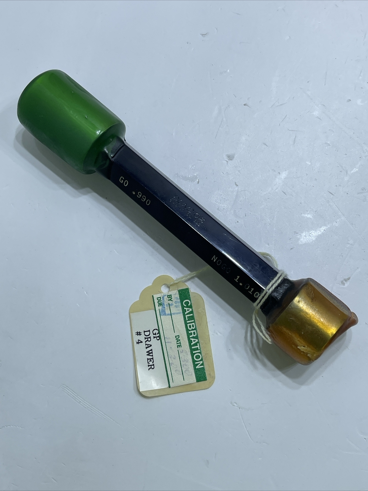 Dundick .990 1.010 GO NO GO Pin Plug Gage Z PT. NO. B78275 TL. NO. 7157-GP USA