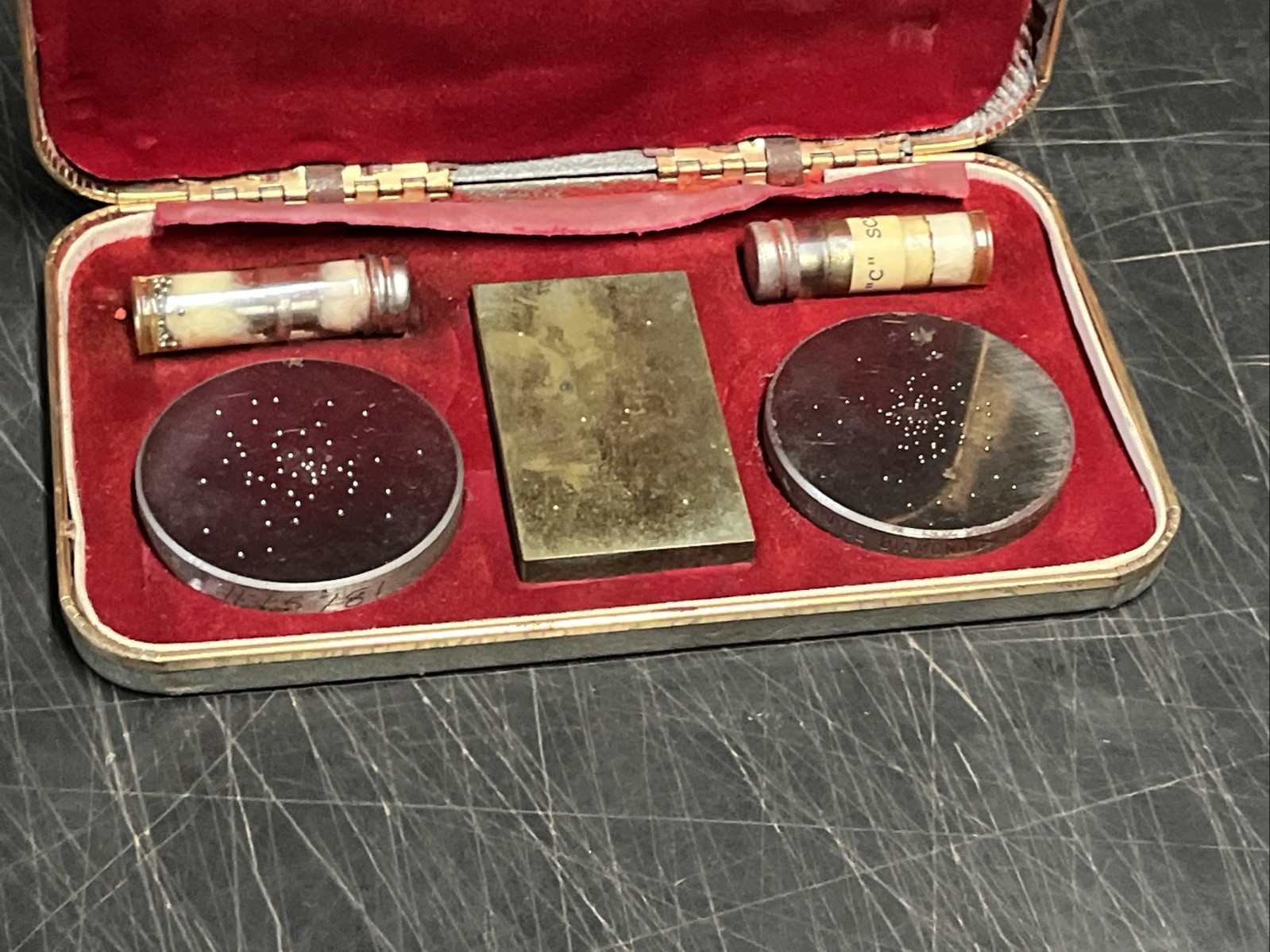 Vintage Rockwell Hardness Testing Kit Service Standardizing Laboratory