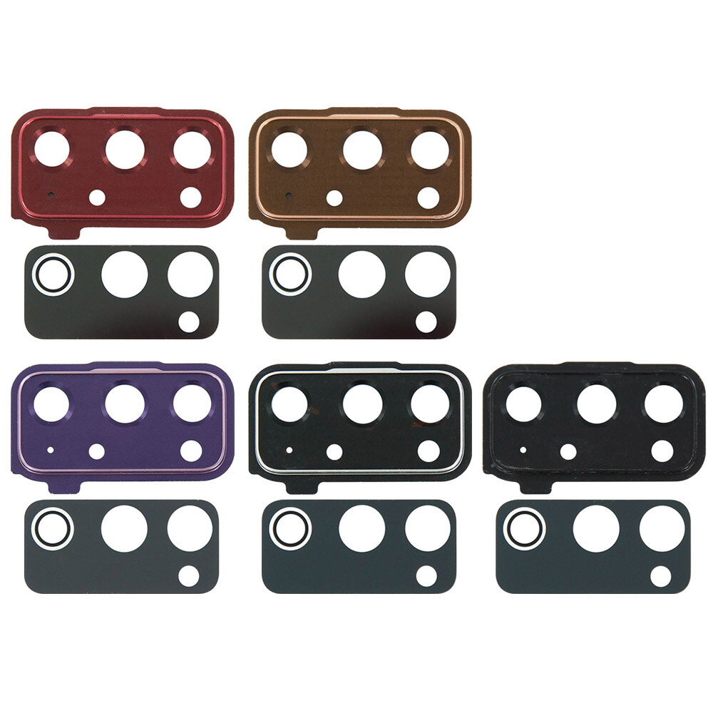 Rear Back Camera Glass Lens Cover Metal Frame For Samsung Galaxy S20 FE 5G