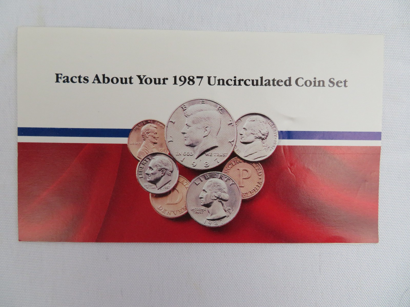 1987 Uncirculated P 6 Coins in Sets