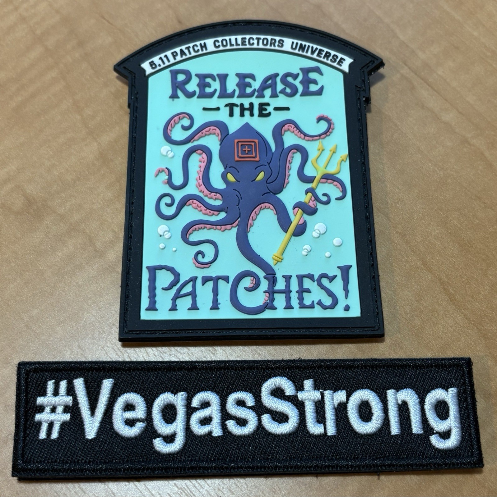 5.11 TACTICAL *** COLLECTOR’S PATCH *** KRAKEN MORALE PATCH + #VegasStrong PATCH