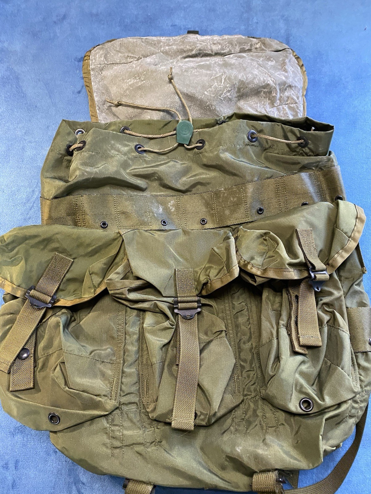 Vtg US Army Field Pack Combat Nylon LC-1 Medium Backpack No Frame