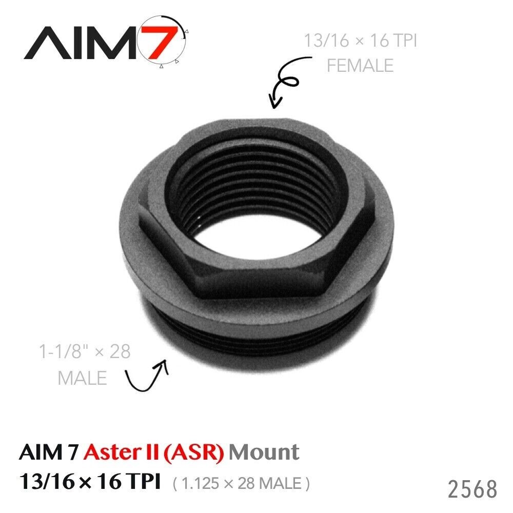 Aim7 Alpha Aster II 13/16×16 Adapter Mount For 1.125×28