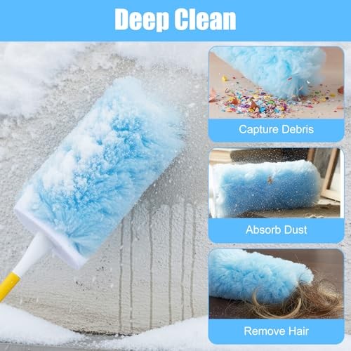 40 Count Duster Refills for Most Duster Handle, 360° Heavy Duty Duster Refills
