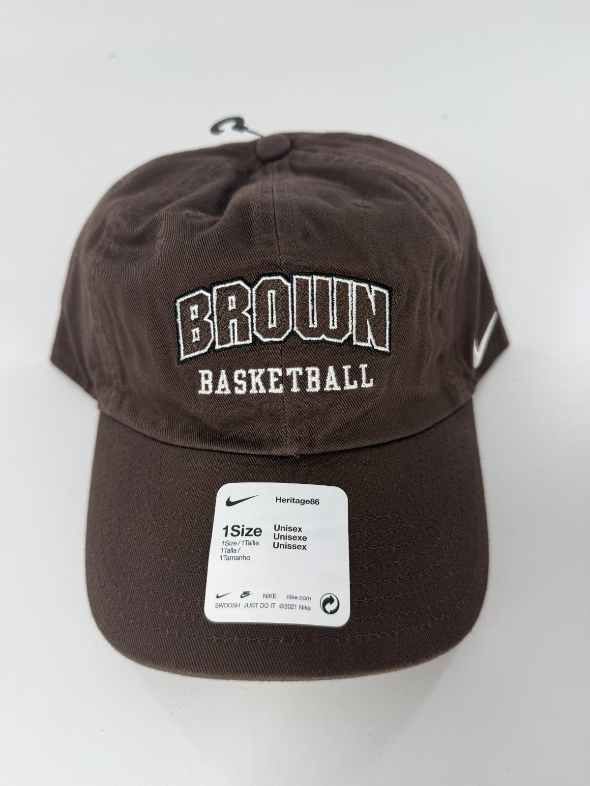 Nike Brown University Bears Basketball Mens Heritage86 Campus Cap Hat New OSFM
