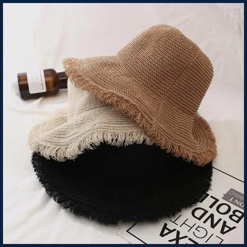 Fashion Women Panama Hats for Women Wide Large Brim Beach Sun Hats with Fashion