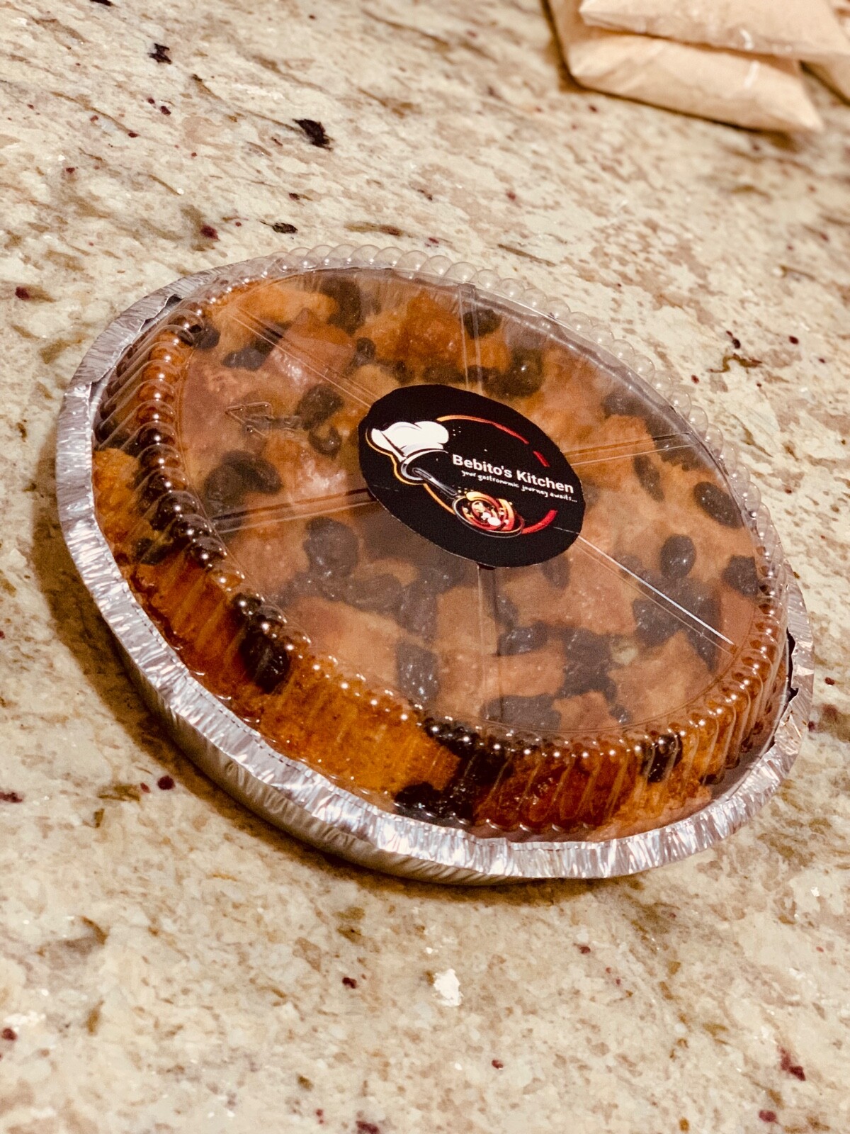 Traditional Jamaican Bread Pudding / 3lbs / 8” Pan