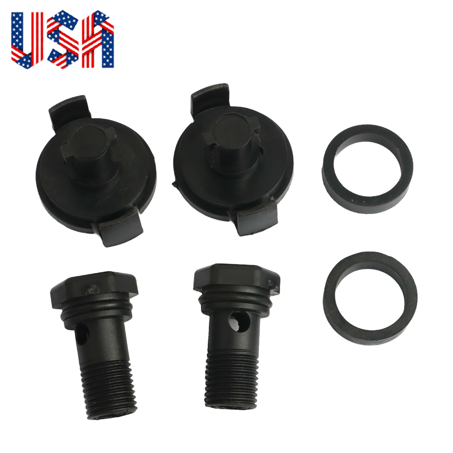 Set of 2 Trans Oil Level Drain Plugs & Gaskets for 2009-2022 Hyundai Sonata
