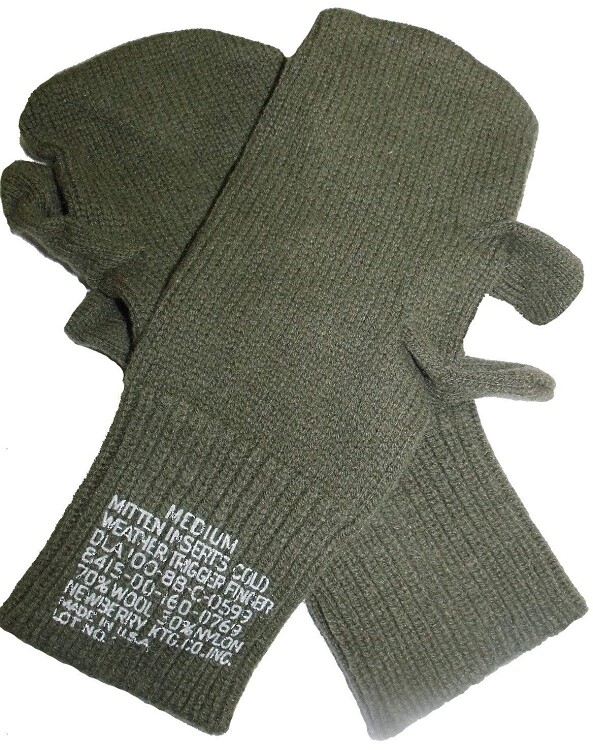 Olive Drab USGI Trigger Finger Glove Insert – Used Serviceable *mocinc.1982*