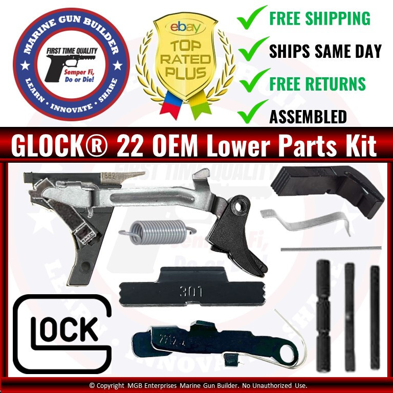 Glock 22 Lower Parts Kit Gen 3 OEM G22 LPK .40 Cal  Factory Authentic Assembled