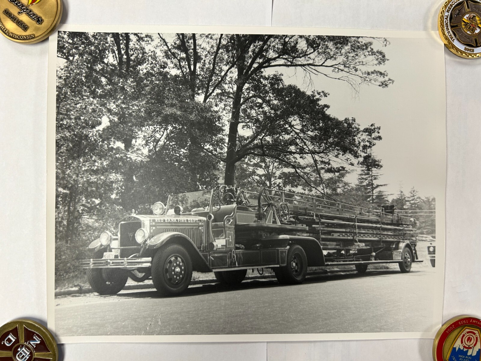 Red Bank NJ 1935 American La France 75' TDA Fire Apparatus Photo A56