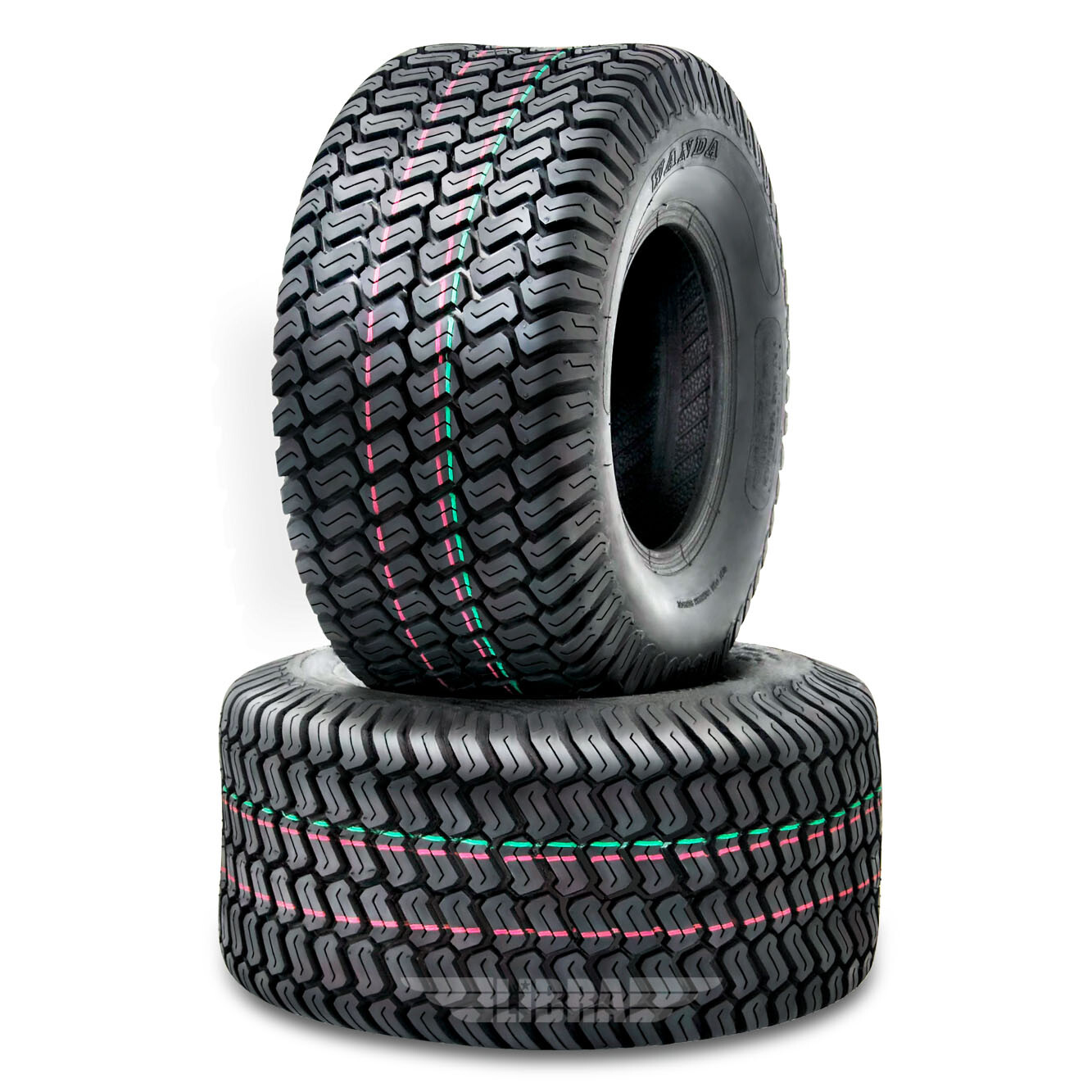 2 WANDA 18x9.50-8 18x9.5x8 Lawn Mower Tires 18x9.5-8 Tractor Turf Tire 4PR 13032