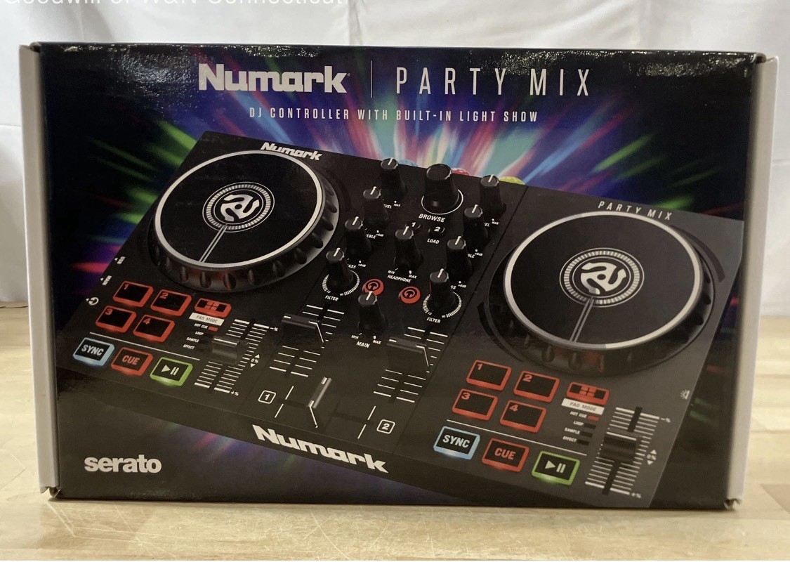 Numark Party Mix II DJ Controller Mixer 2 Decks USB w/ Party Lights Audio