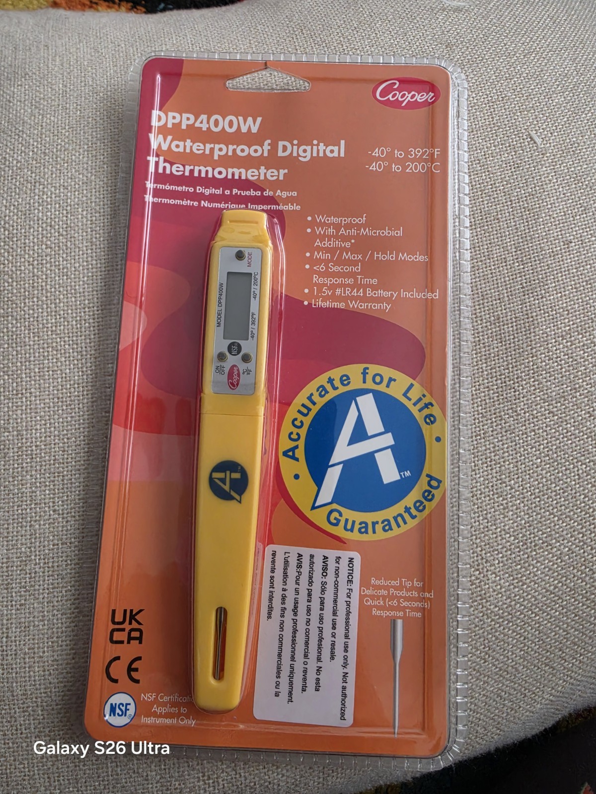Cooper DPP400W Waterproof Digital Thermometer