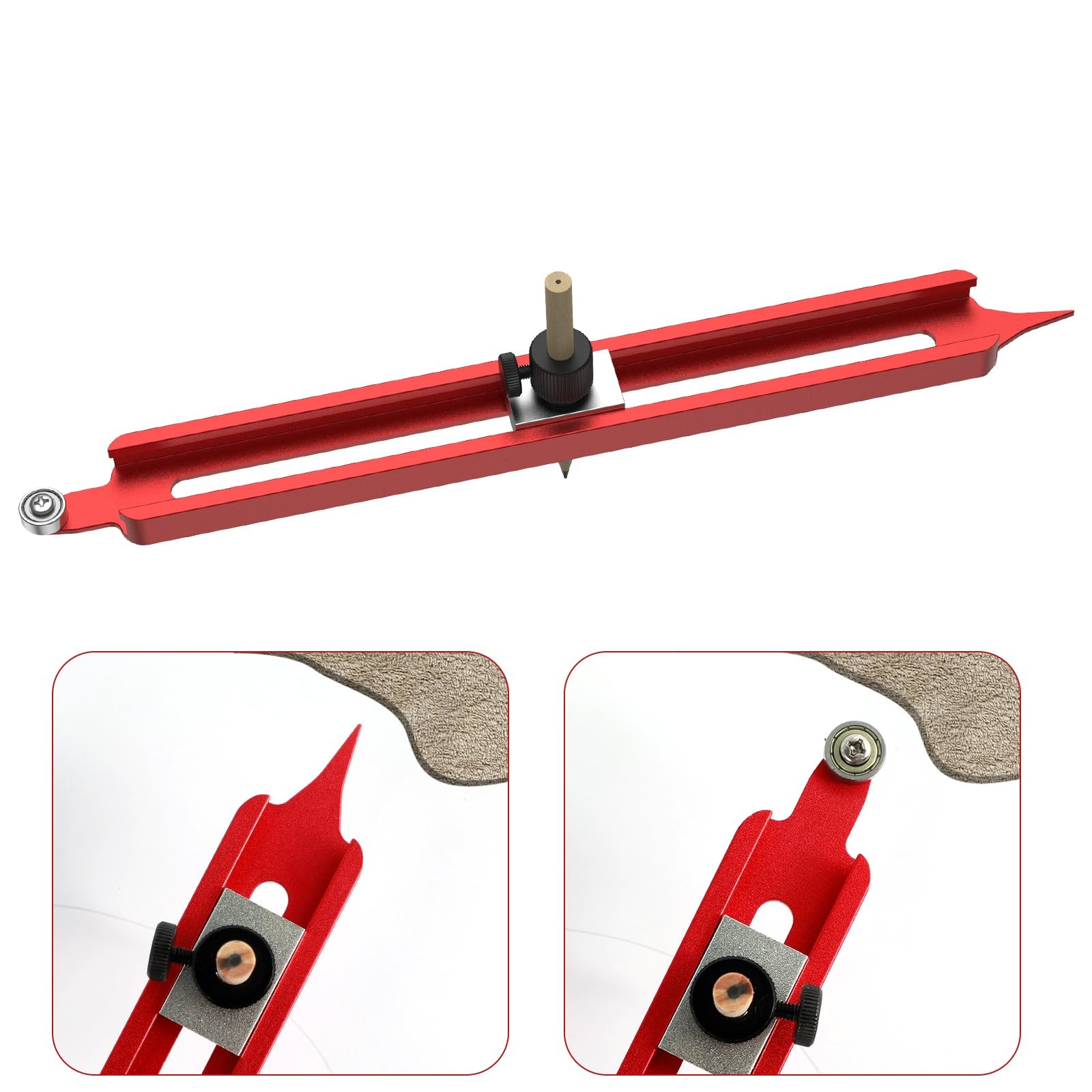 Precise Contour Scribe Tool Woodworking Profile Scribing Tool Ruler with Adjusta