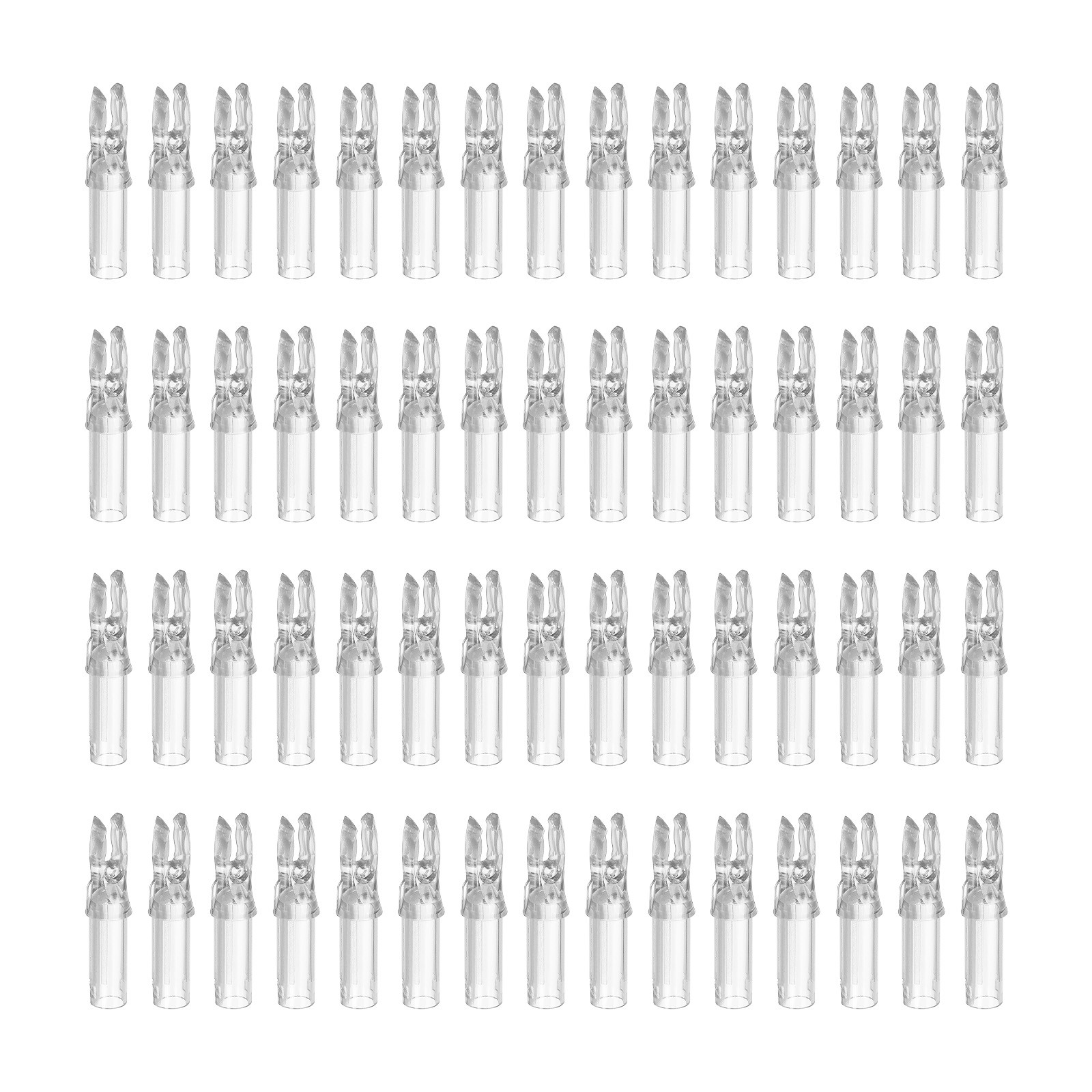 Archery Arrow Nocks 6.2mm 0.244", 60 Pack Insert Arrow Nock, Clear