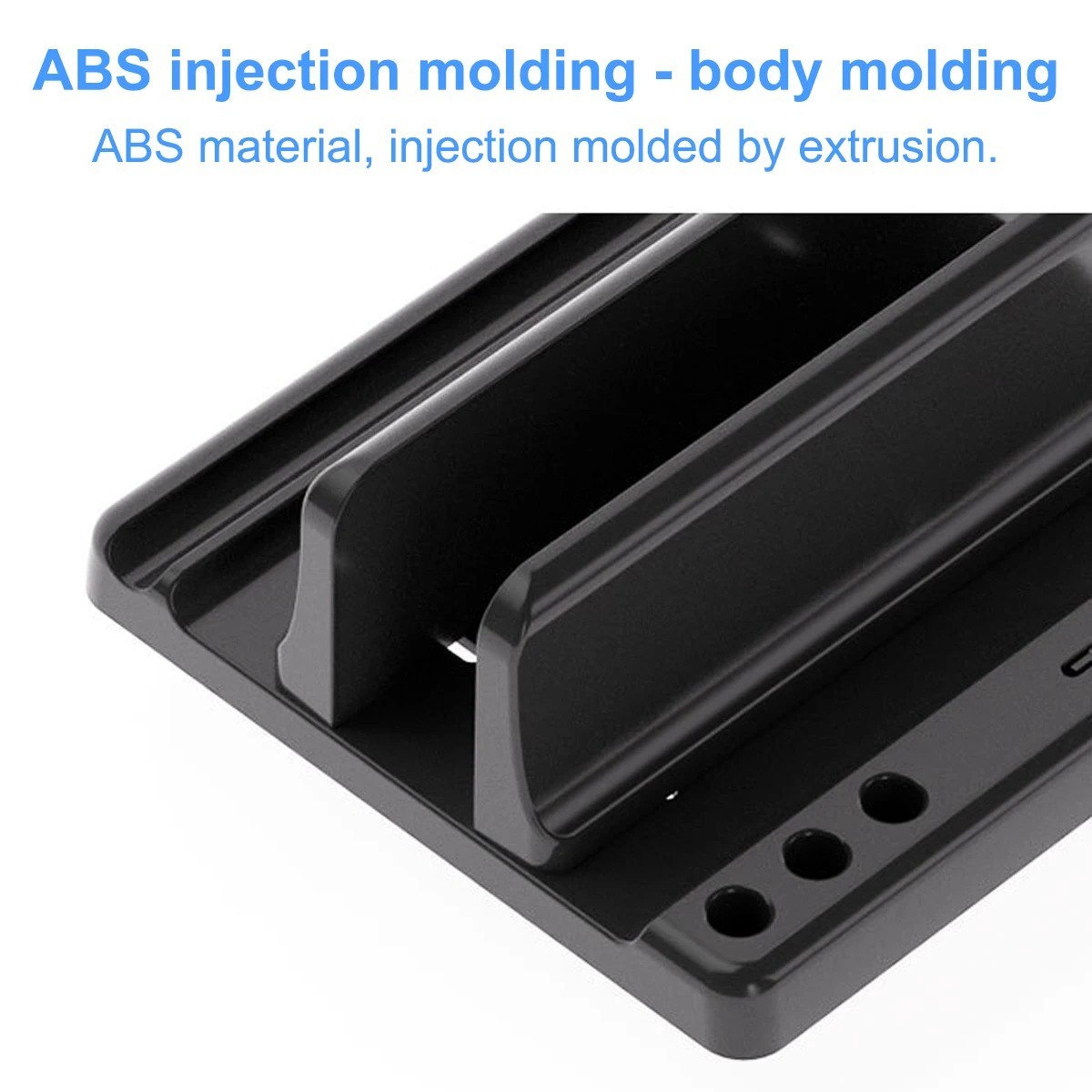 Vertical Laptop Stand Holder -Adjustable ABS Plastic Desktop Management Notebook
