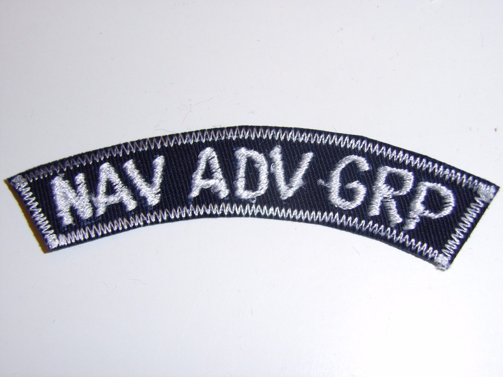 b7310 US Navy Vietnam Nav Adv Grp Navy Advisory Group on black tab IR27E