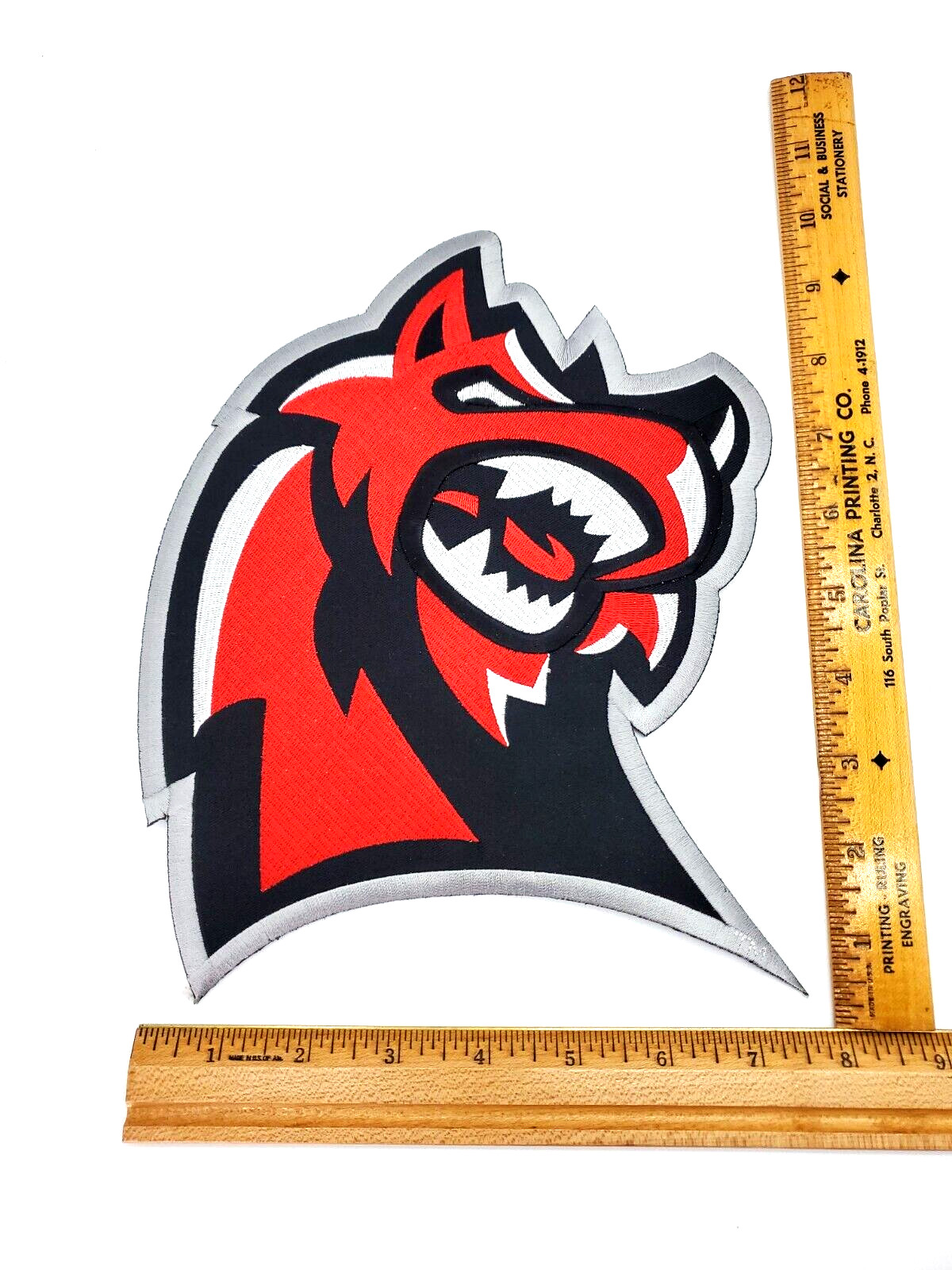 LARGE Huntsville Havoc SPHL Vintage Minor Hockey Iron On Embroidered Patch 10"