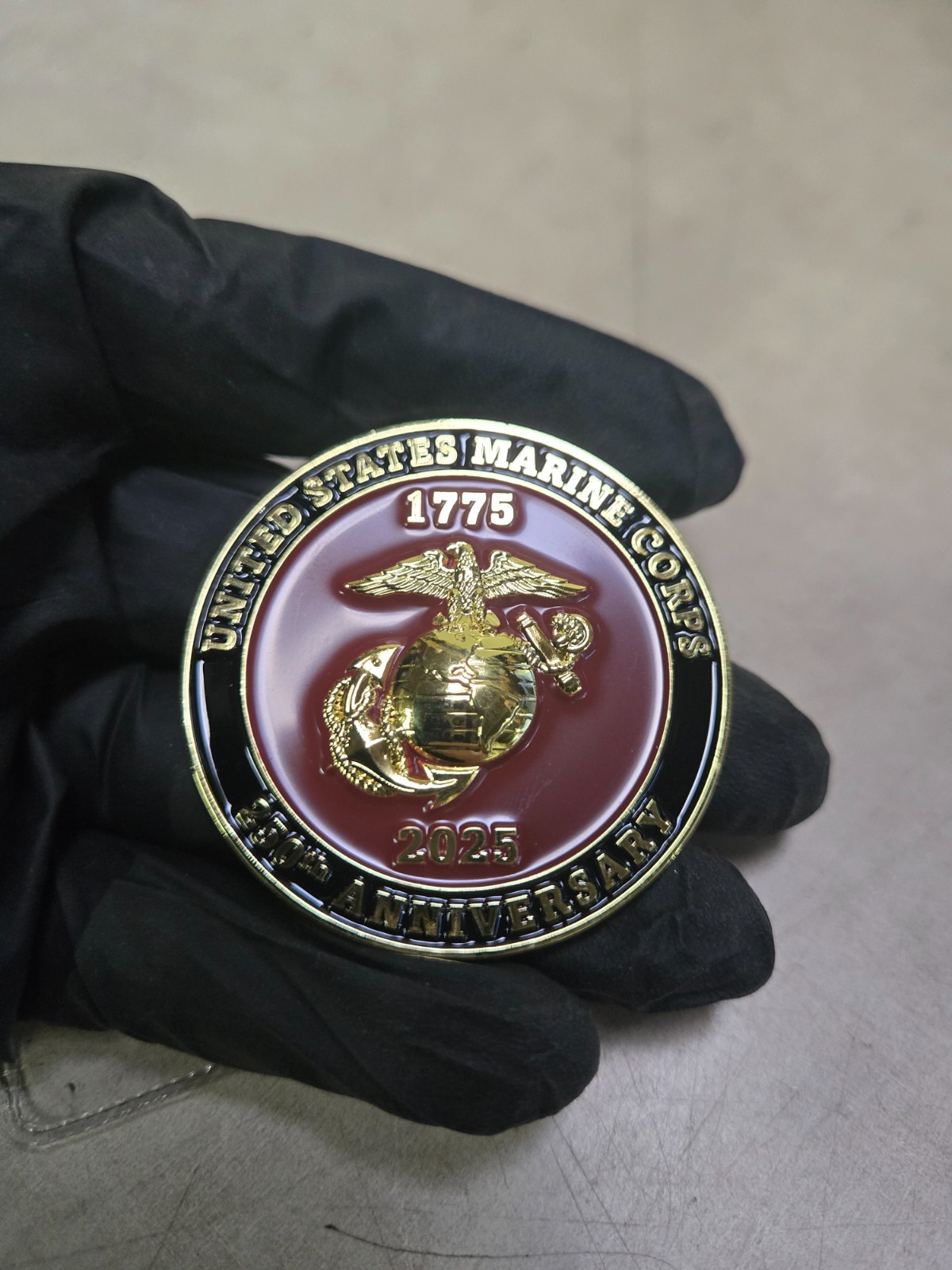 U.S. Marine Corps 250th Anniversary Challenge Coin MC League Det 915