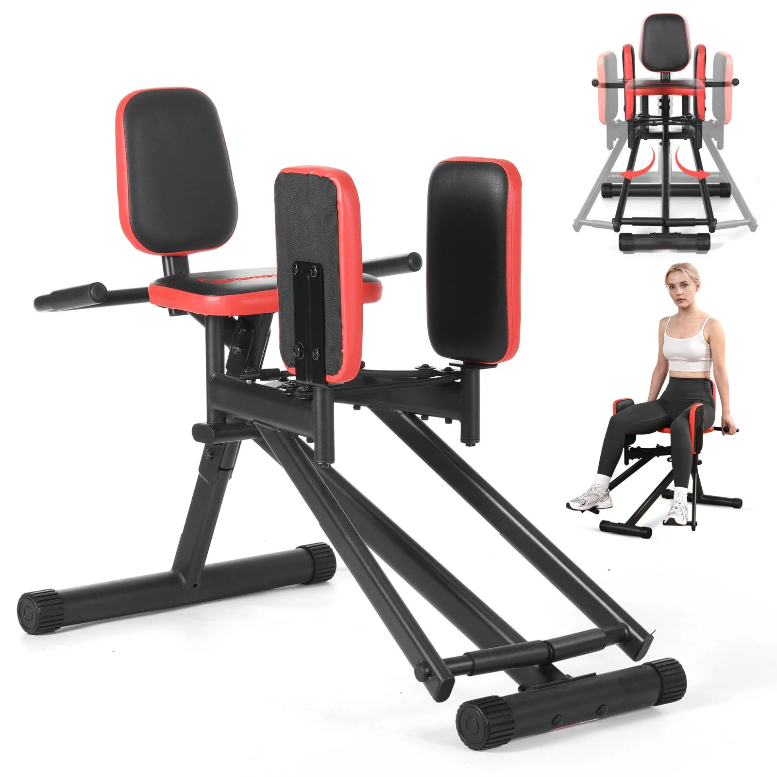 Warmounts 300LBS Home Gym Hip Abduction Machine Muscle Tone Build Core Workout E
