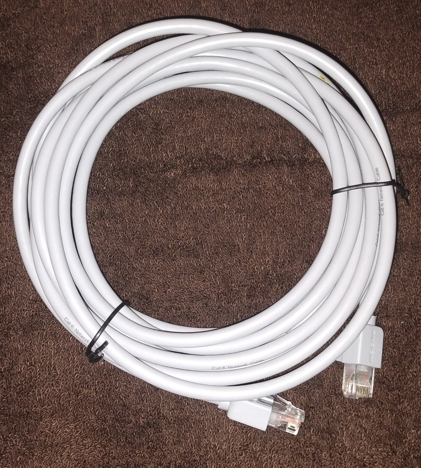 Insignia- 14 foot Cat-6 Ethernet Cable - Gray