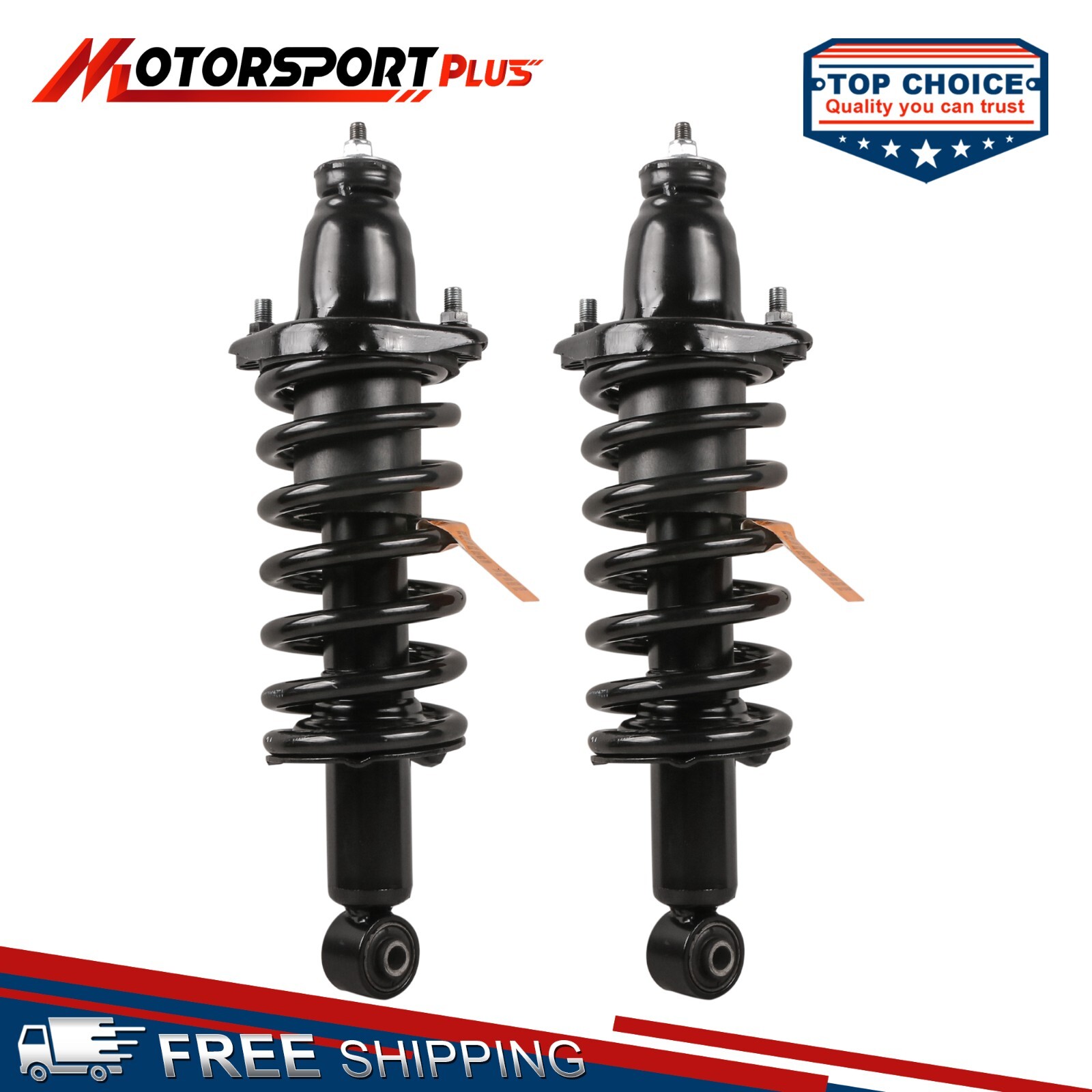 Pair Rear Complete Struts Shock Assembly For 01-05 Honda Civic 171340L 171340R