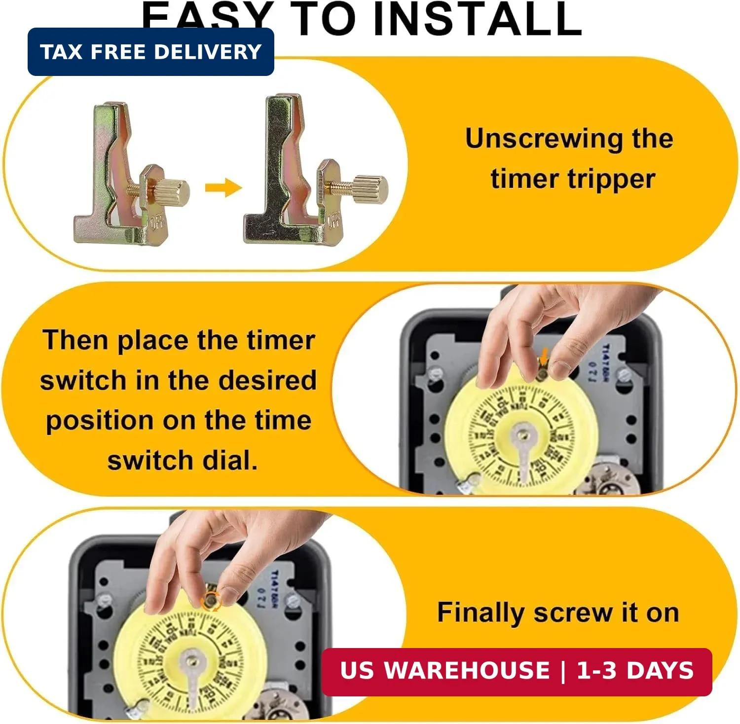6 Pcs Time Switch Replacement Trippers Kit Compatible with Intermatic 156T1978A