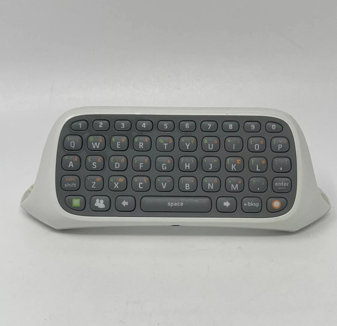 Chatpad Keypad OEM Microsoft White for Xbox 360 Console Video Game Controller