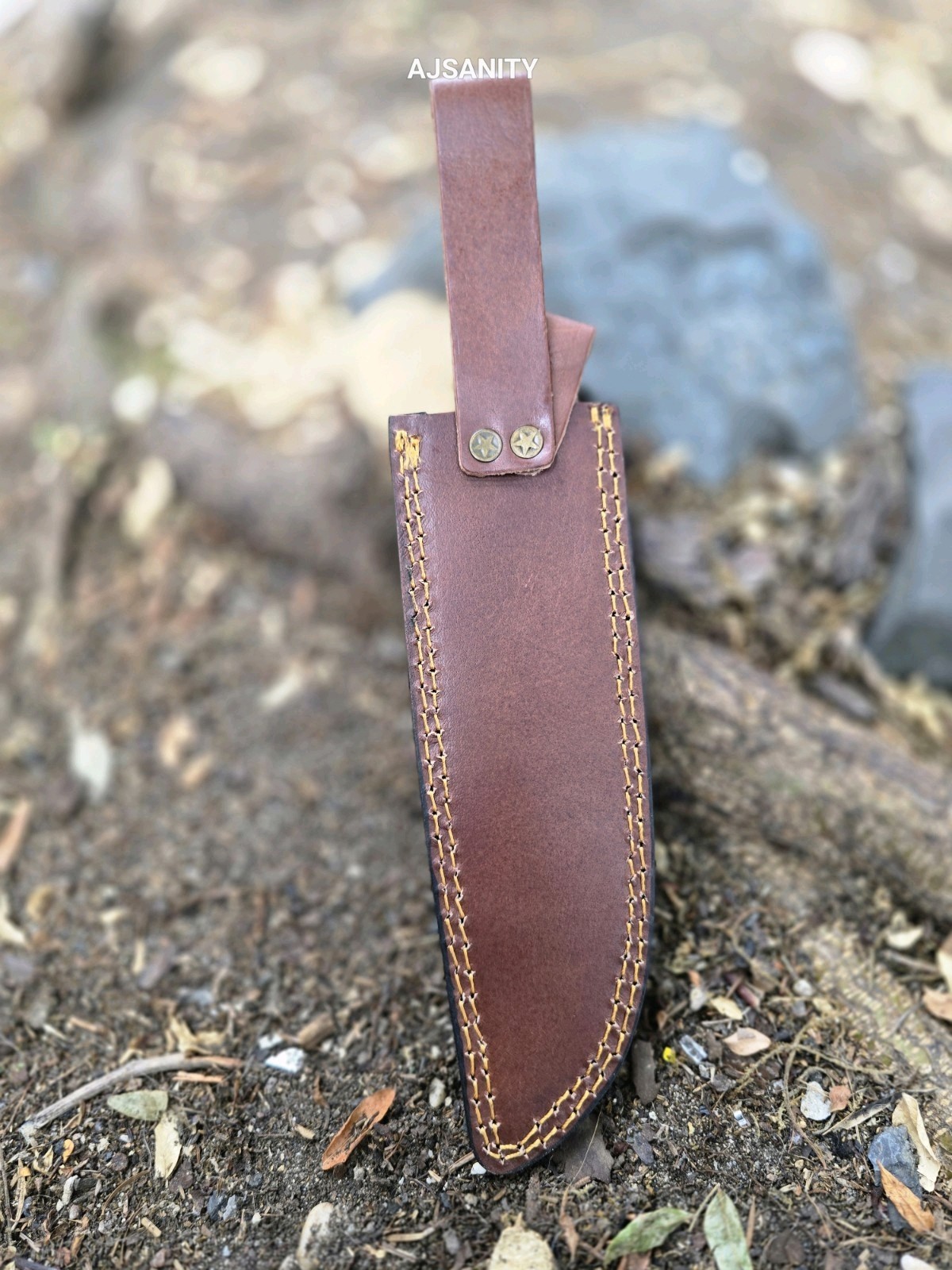 Custom Handmade Fixed Blade Knife Leather Sheath