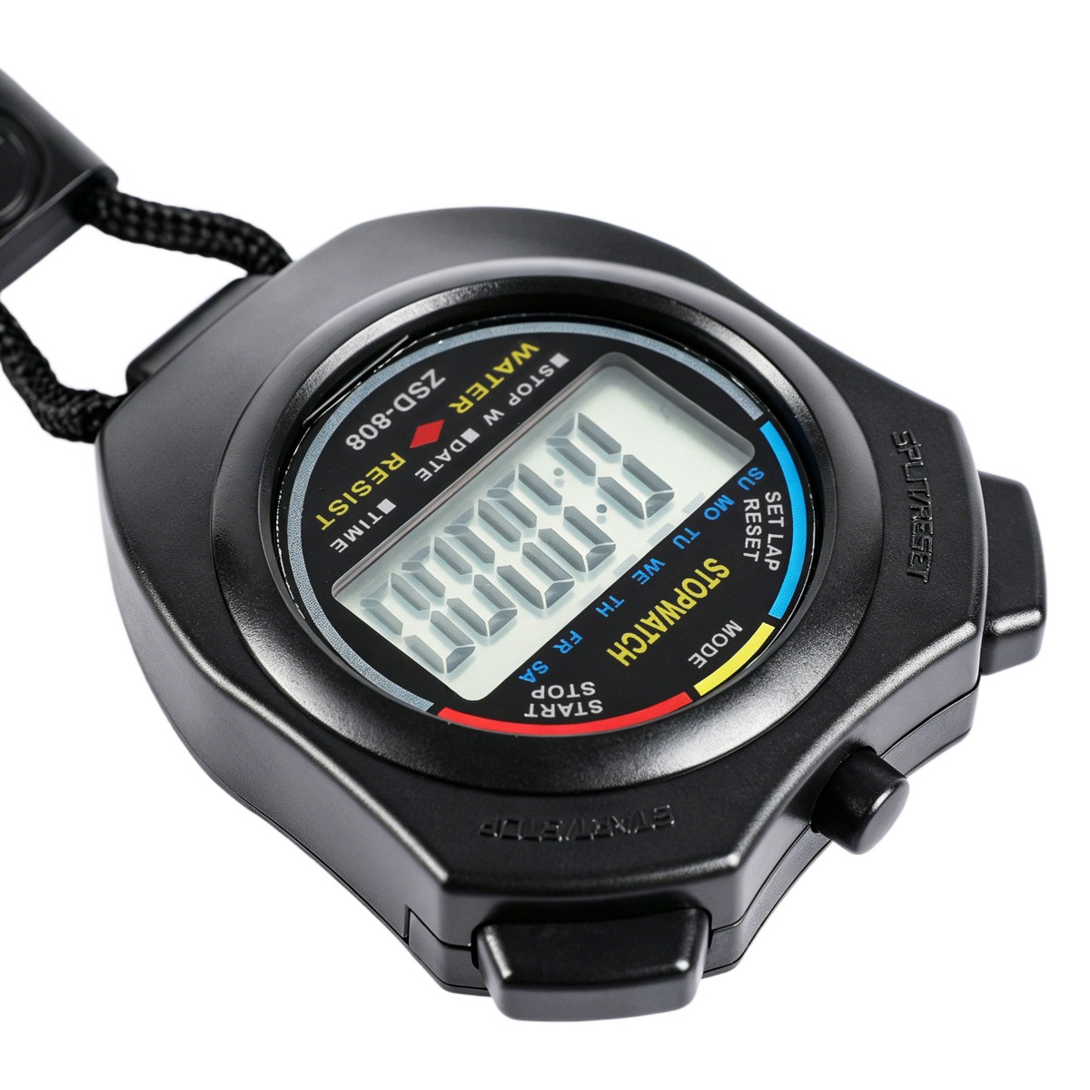 2x Multi-Function Electronic Digital Sport Stopwatch Timer, Large Display & Date
