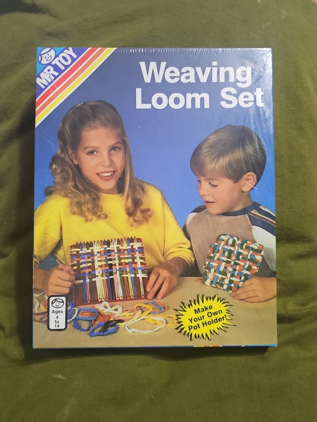 1986 Mr. Toy Weaving Loom Set #11051 Pot Holder DIY SEALED