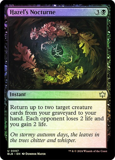 MTG-Hazel's Nocturne Bloomburrow(NM-FOIL)#97