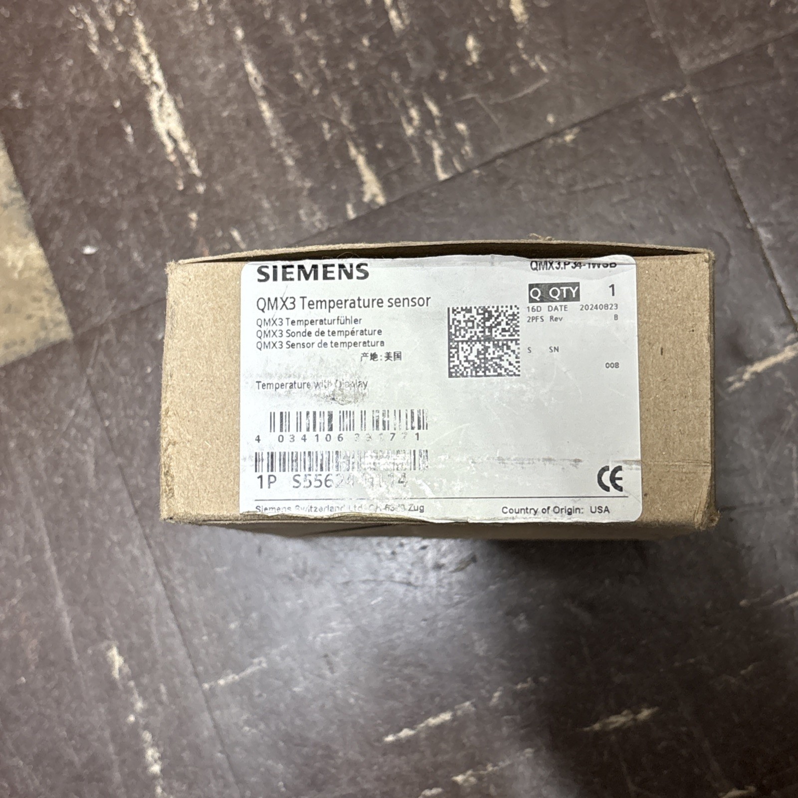 Siemens QMX3.P34-1WSB  New