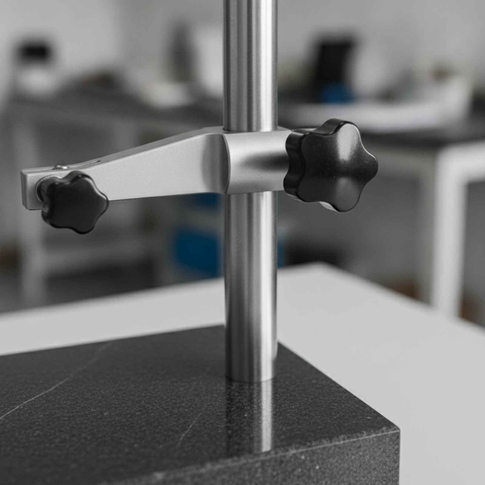 Gauge Holder with Marble Base Precision Dial Indicator Holder with Stone Base