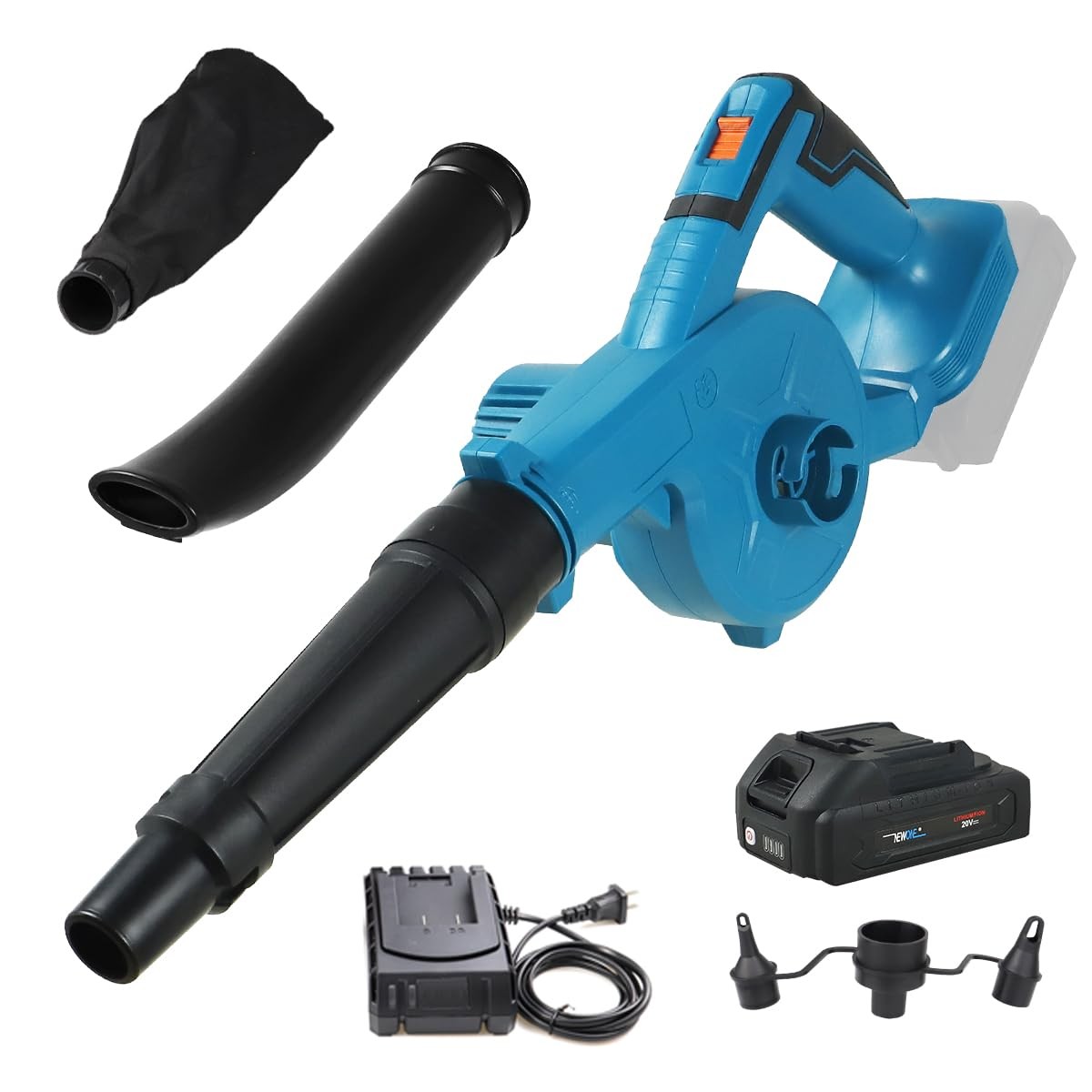 Small Leaf Blower Cordless Compatible with Makita 18V Battery,157MPH/64CFM Li...