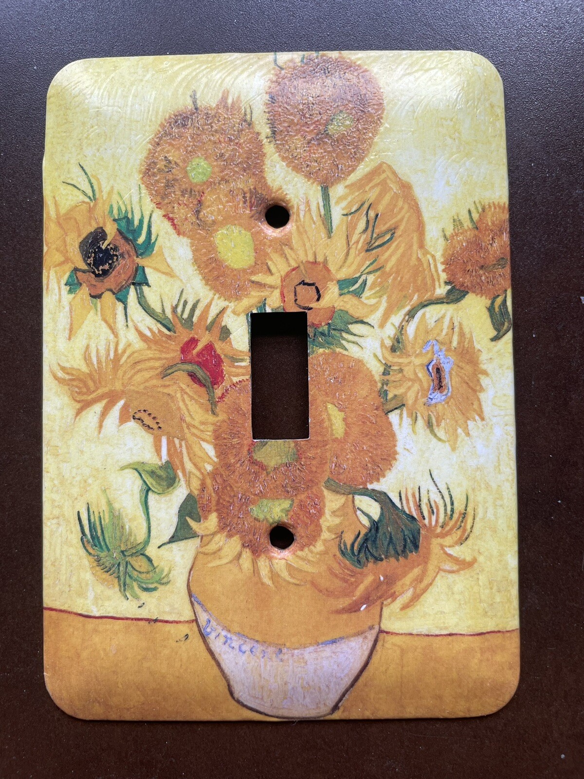Light Switch plate Van Gogh Vase With Fifteen Sunflowers